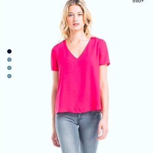 And-B Mia tank blouse in hot pink size S